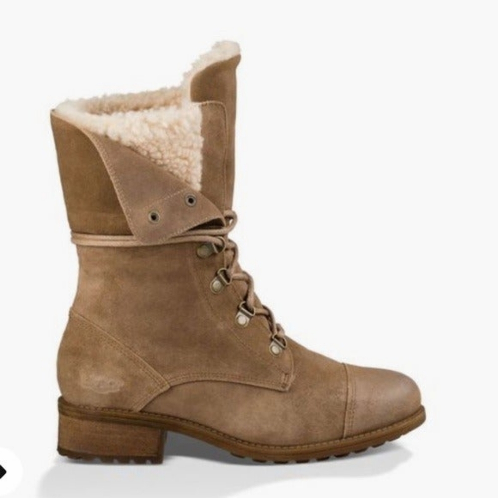 UGG Gradin Suede Combat Boot Sz. 6.5
